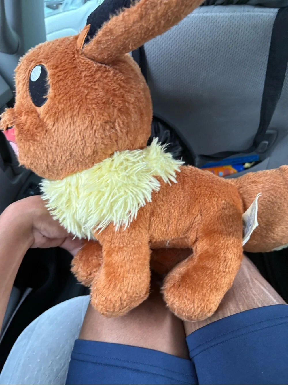 Build-A-Bear Orange and Cream Fluffy Plush